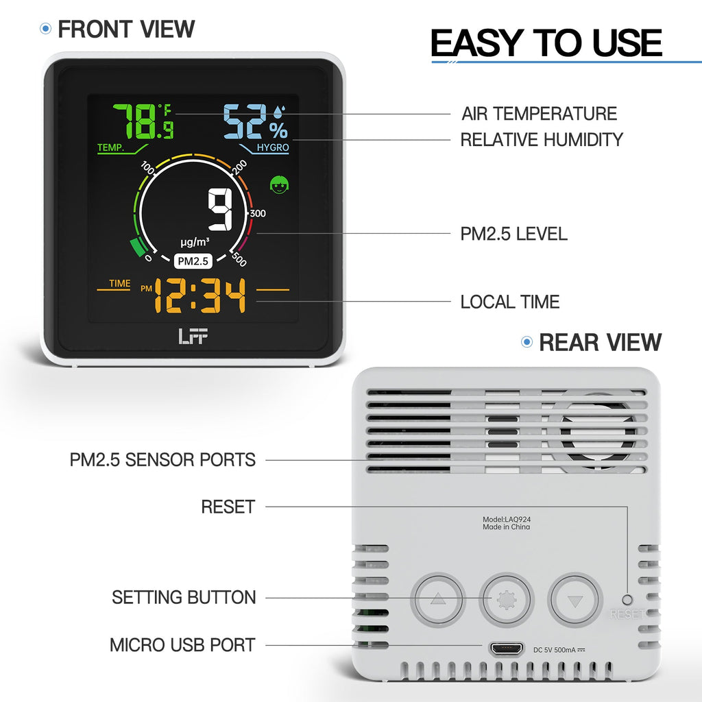 LFF PM2.5 Air Quality Monitor LAQ924