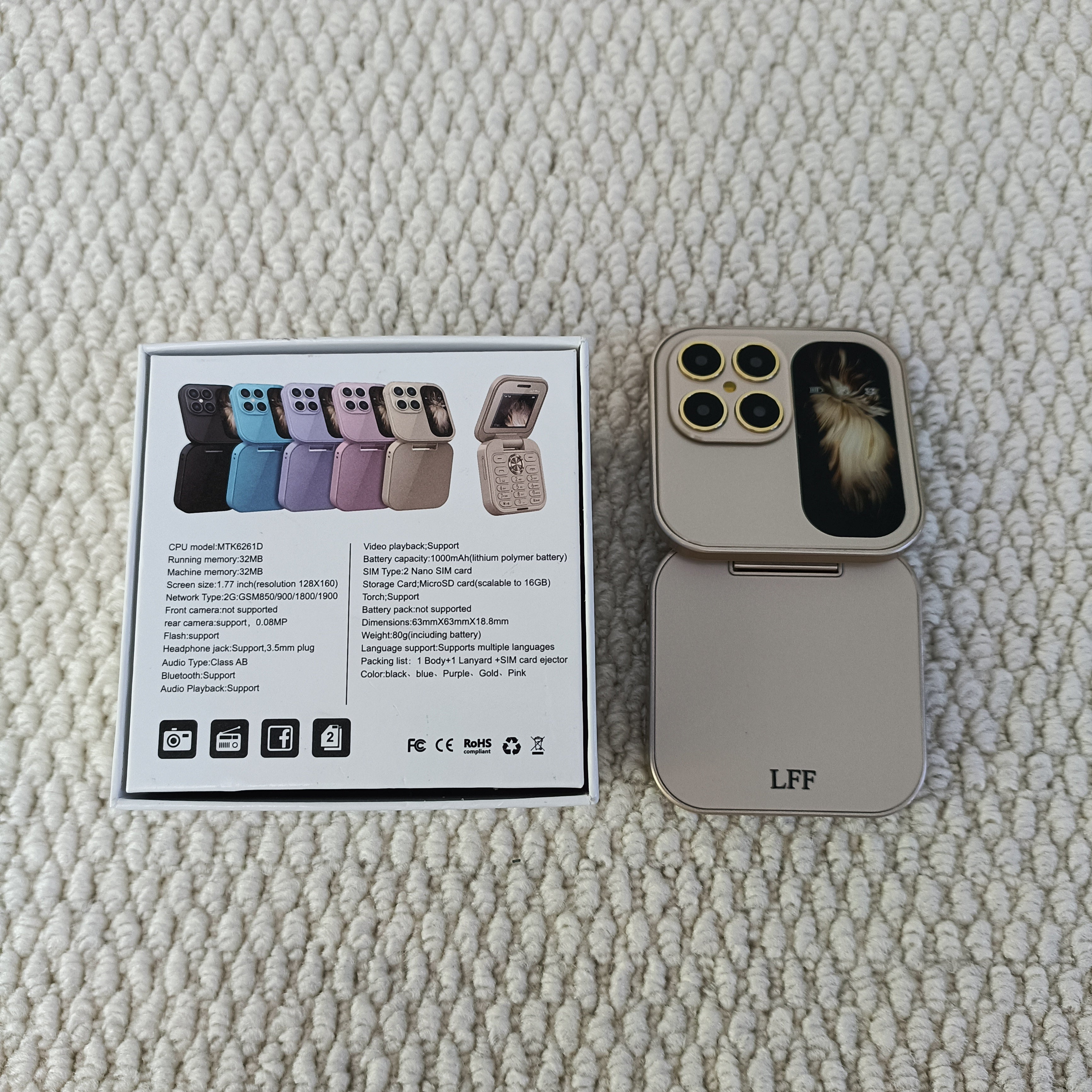 LFF Unlocked Flip Phone for Seniors