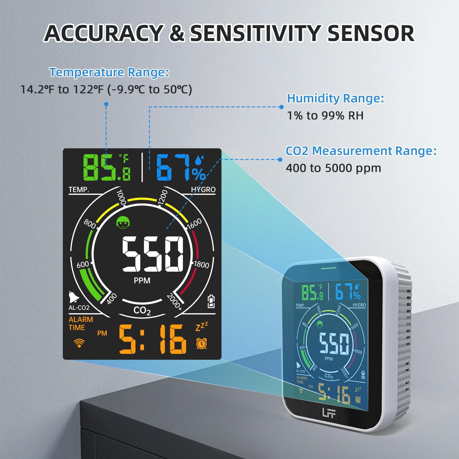LFF LAQ-963 WIFI Carbon Dioxide Meter