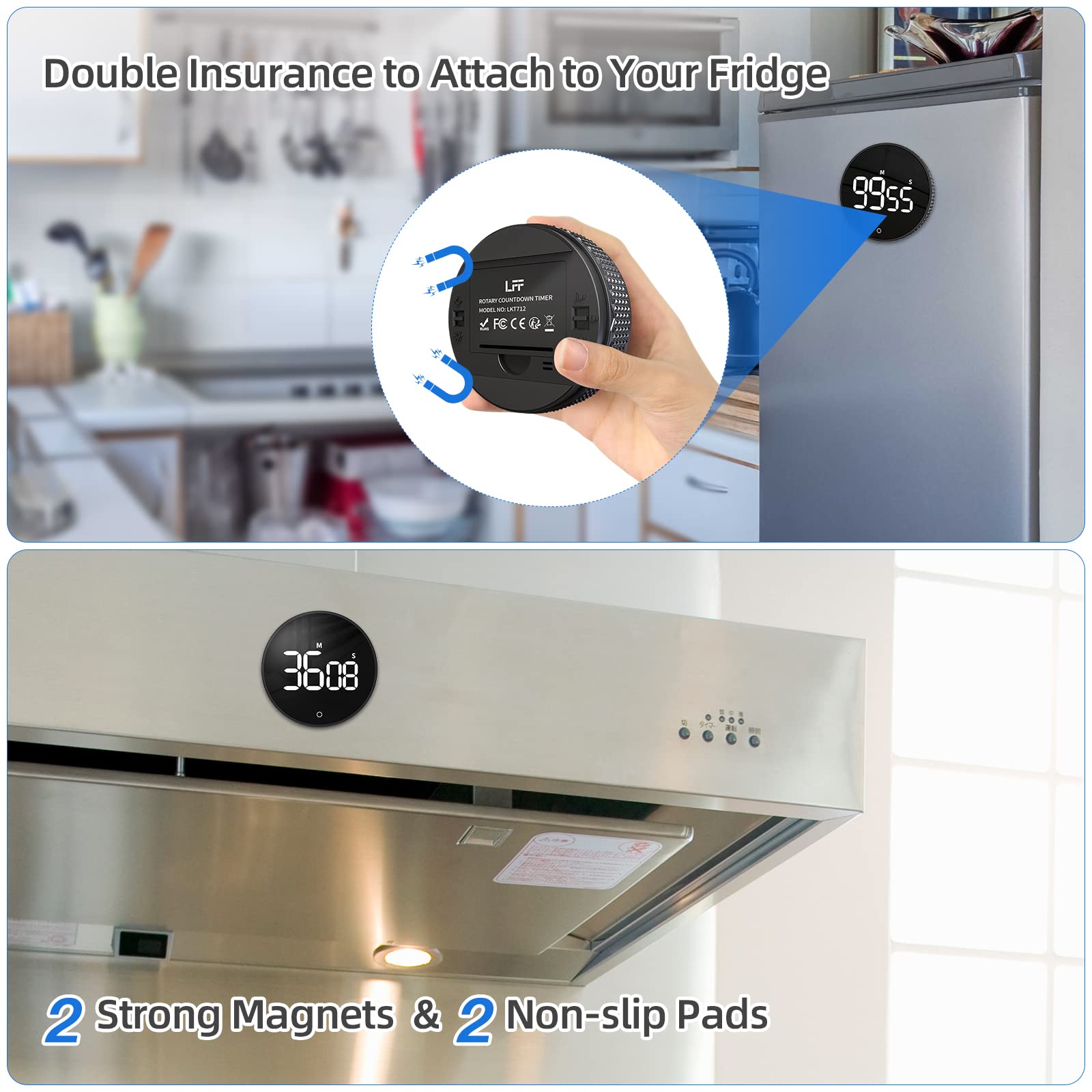 LFF LKT712/LKT713 Digital Kitchen Timers for Cooking