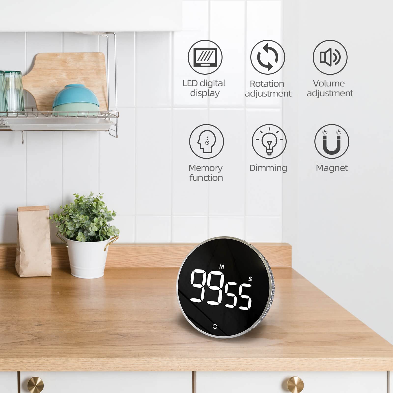 LFF LKT712/LKT713 Digital Kitchen Timers for Cooking