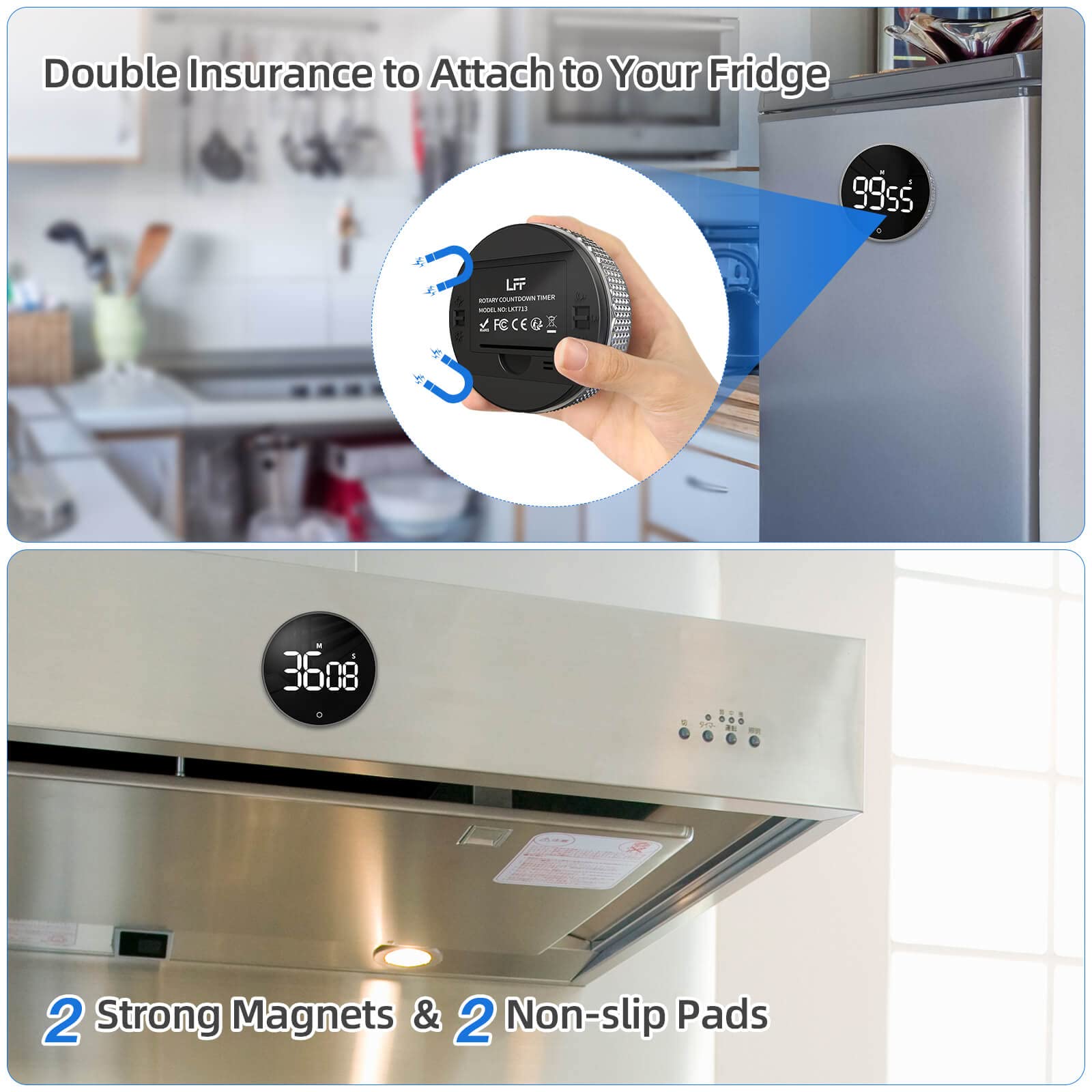 LFF LKT712/LKT713 Digital Kitchen Timers for Cooking