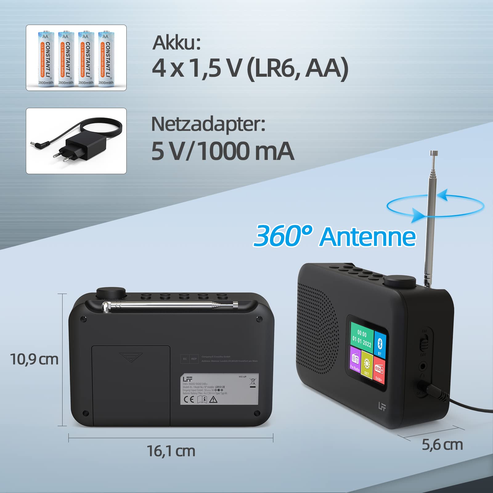 LFF Digital Dab Radio LDR107